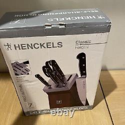 Ensemble de couteaux de cuisine Henckels Classic forgé de 7 pièces avec affûteur intégré