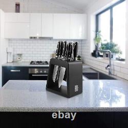 Ensemble de couteaux de cuisine TUO 10 pièces avec bloc en bois en acier inoxydable 030605