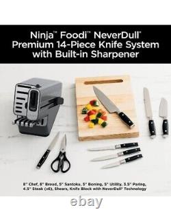 Ensemble de couteaux premium Ninja Foodi NeverDull de 14 pièces avec bloc affûteur K32014