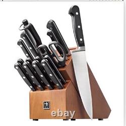 NOUVEL ensemble de couteaux de cuisine Henckels Classic Precision de 16 pièces avec un couteau de chef et un bloc