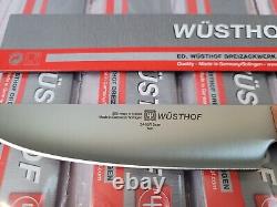 Nouveau bloc de couteaux à steak en bois de prunier WUSTHOF de 6 pièces dans une boîte fabriqué en Allemagne