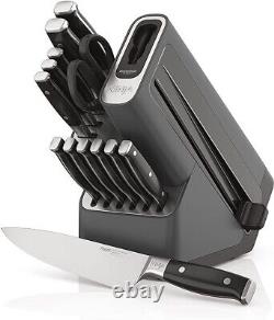 Système de couteaux premium Ninja K32014 Foodi NeverDull, ensemble de bloc de couteaux de 14 pièces